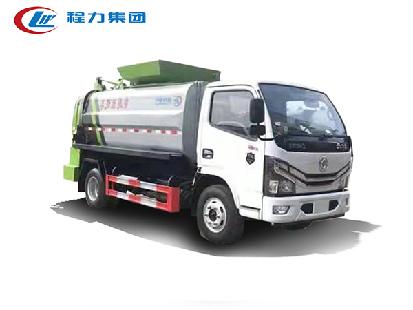 國六東風(fēng)多利卡方形餐廚垃圾車